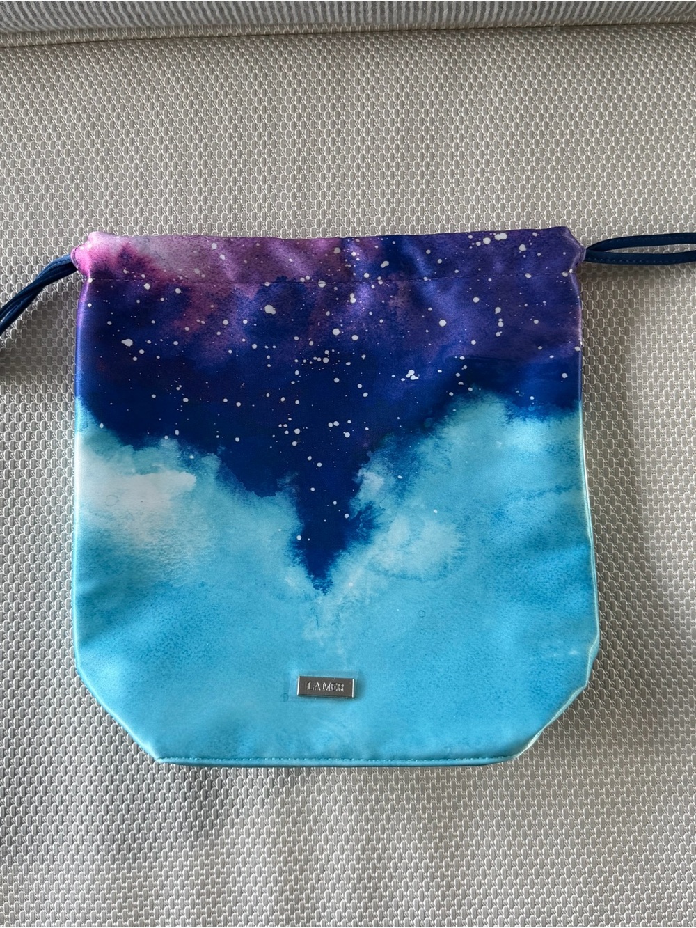La Mer Starry Sky Cosmetic Pouch Makeup Bag Blue Galaxy Limited Edition